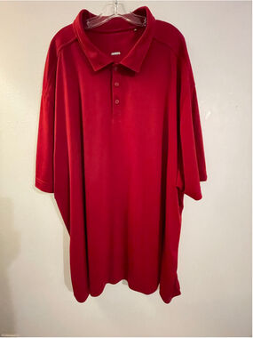 Men's Unbranded Red Polo Shirt Size 3XL